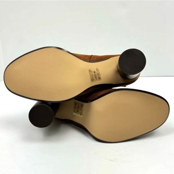 DRAPER JAMES Womens Tegan Ankle Boot Size 8 Cognac Brown Leather NWOB - Picture 10 of 11